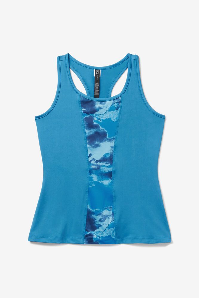 Fila Tank Top Deuce Court Racerback Womens Blue - India FUK-834659